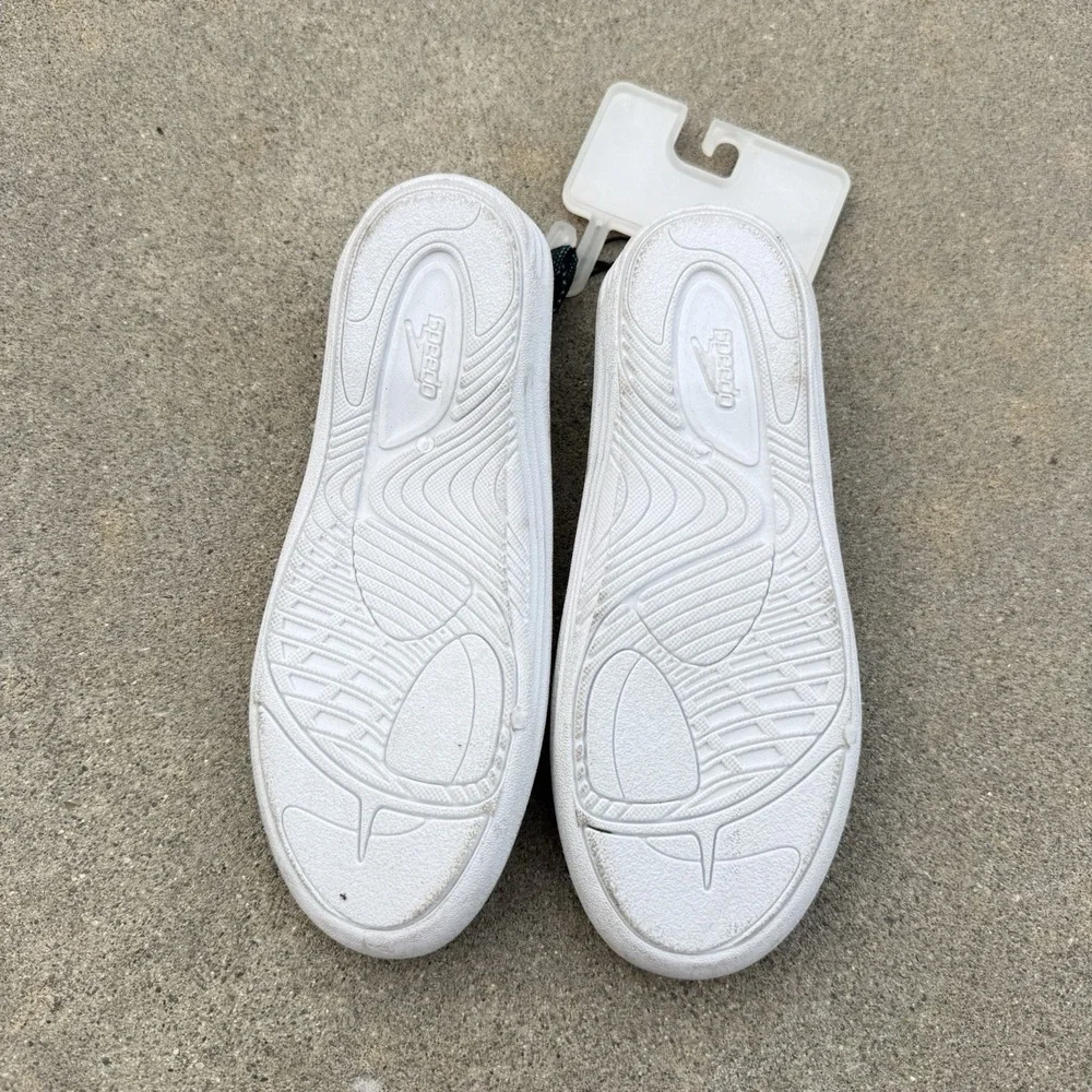 Speedo Surfwalker Water Shoes Kid Youth Sz S 11-12 Aqua Knit Ventilation Slip On